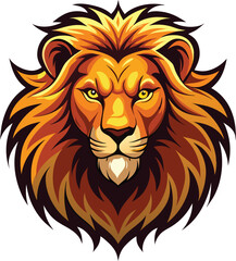 Obraz premium Lion face illustration