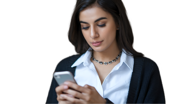 Woman with hijab holding laptop and smiling
