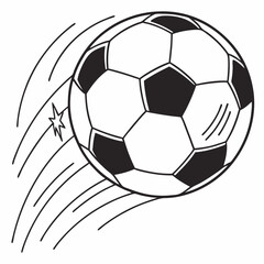 Obraz premium Vector Isolated Realistic Soccer Ball over white