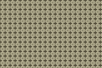 Intricate Geometric Pattern with Symmetrical Star Motifs