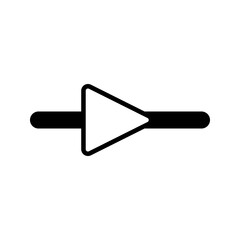 Industrial amplifier icon simple vector. Electric circuit. Central computer