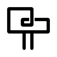 Industrial antenna icon simple vector. Electric circuit. Central computer
