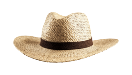 straw hat isolated on white