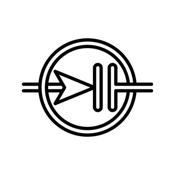 recommend clip art: Industrial Diode icon simple vector. Electric circuit. Central computer