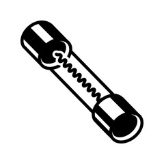 Industrial fuse icon simple vector. Electric circuit. Central computer