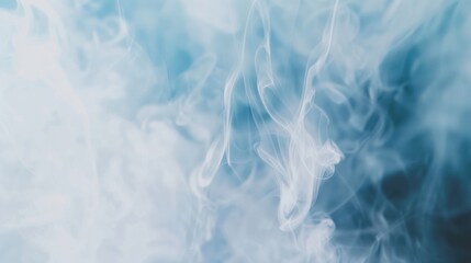 Obraz premium soft white blue smoke on white background.