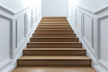 minimalist wooden stairs that look stylish