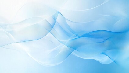 Fototapeta premium Delicate Blue Abstract Waves for Modern Design