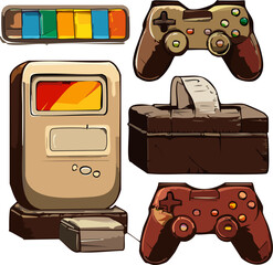 vector illustration of a game controller