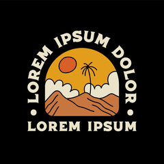 summer badges, beach badges, summer logo, beach logo illustration, summer patch, beach patch design 