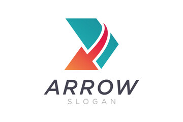 Modern Arrow Vector Logo concept, Simple Arrow logo designs concept. 