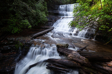 Lady Barron Falls. Wasserfall im Mount Field Nationalpark in Tasmanien.