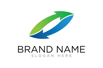 Fototapeta premium Modern Arrow Vector Logo concept, Simple Arrow logo designs concept. 