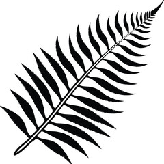 Obraz premium Leaf silhouette vector