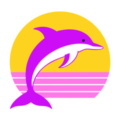 dolphin isolated on white
