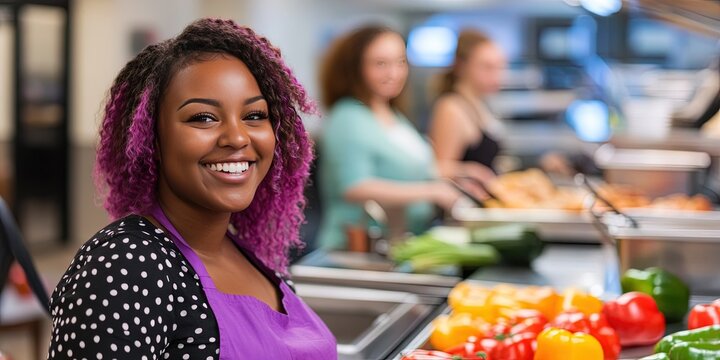 diverse students in home economics 