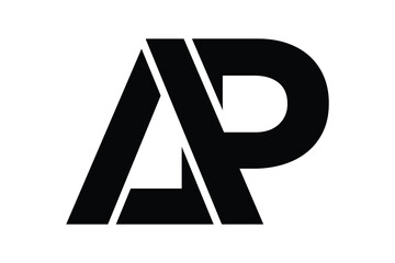 letter ap logo vector design template