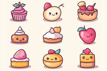 Adorable cartoon desserts!