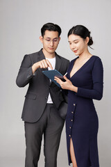 Professional Business Team Collaboration With Digital Tablet on a Modern Workday