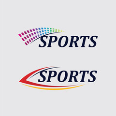 sport logo icon and and letter Sport  illustration graphic vector design