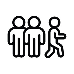 18 individuality line icon illustration vector graphic