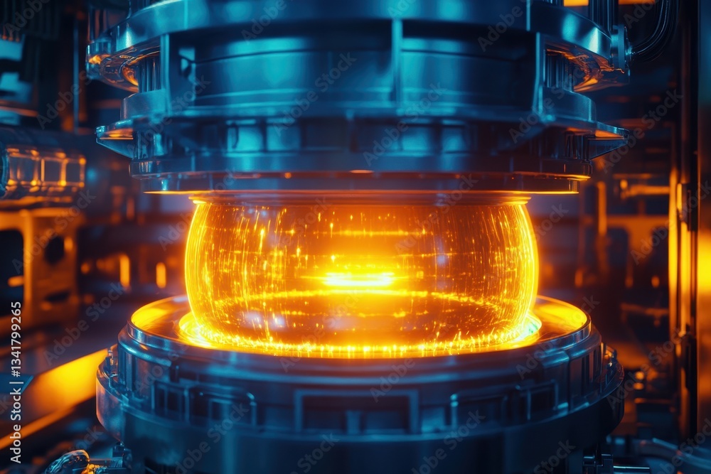 Aufkleber fusion reactor core demonstrating advanced energy production technology in a laboratory setting