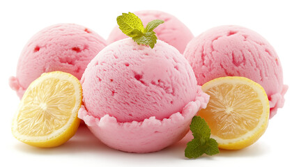 Lemon ice cream pink