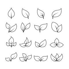 Nature & Eco-Friendly Leaf Icons