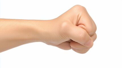 Clenched Hand Isolated