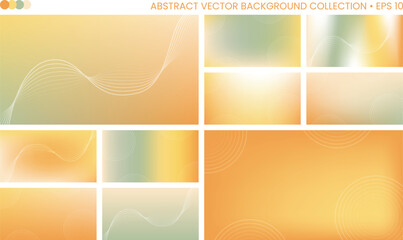Abstract Vector Background Collection in Light Colors