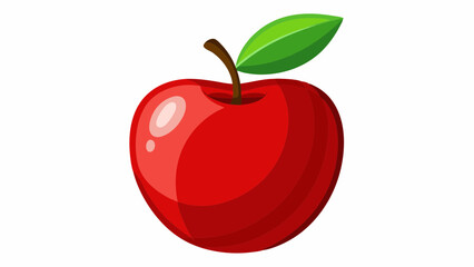 Apple on a White Background