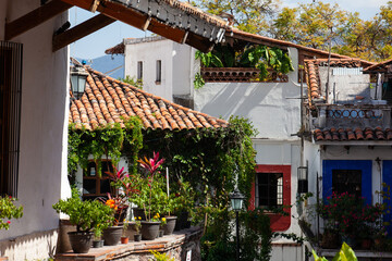 Obraz premium View of the beautiful colonial Magical Town of Taxco de Alarcon located in the Mexican state of Guerrero.