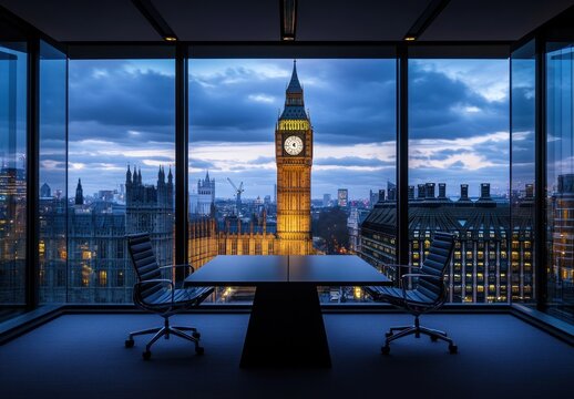 London Skyline Office Meeting