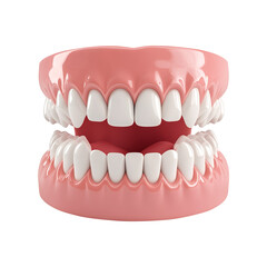 teeth isolated on white background
