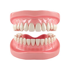 Obraz premium teeth isolated on white background