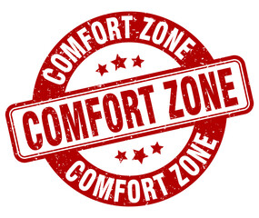 comfort zone stamp. comfort zone label. round grunge sign