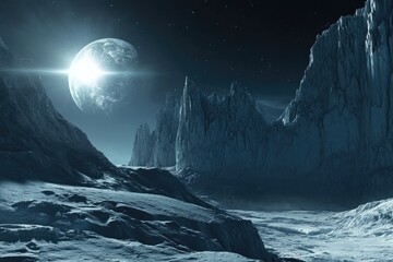 an icy asteroid aiming at the planet Earth