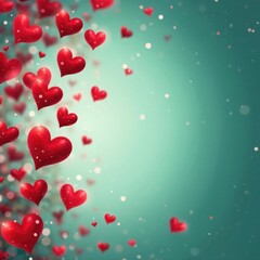 Obraz premium Abstract red heart background texture Soft, romantic, valentine , passion, texture, scarlet