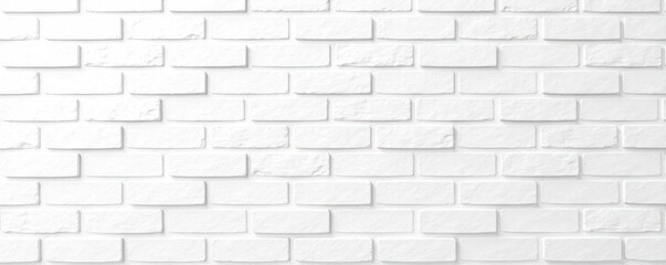 Fototapeta premium Clean, smooth white brick wall, modern aesthetic, exterior, backdrop, geometric