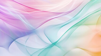 Abstract Gradient Wavy Lines Flowing Background with Colorful Pastel Shades and Motion