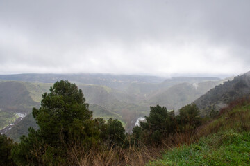 Paisaje desde el mirador del embalse de El Atazar