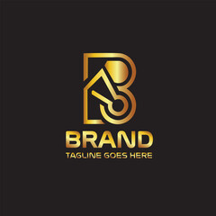 luxurious logo with the letter B