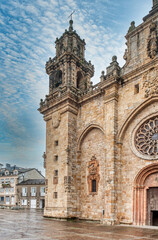Fototapeta premium The Cathedral Basilica of the Virgin of the Assumption of Mondoñedo, Lugo, Galicia, Spain