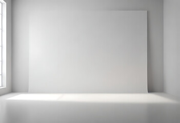 Obraz premium White studio backdrop with seamless paper