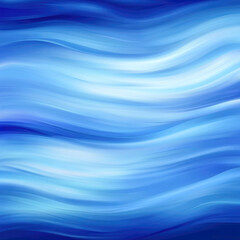 Fototapeta premium Abstract blue wavy pattern with smooth gradient lines and fluid movement
