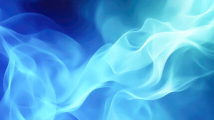 Naklejka premium Abstract blue and white flowing pattern with ethereal wavy forms