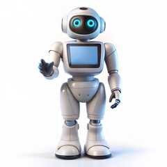 robot with tablet computer