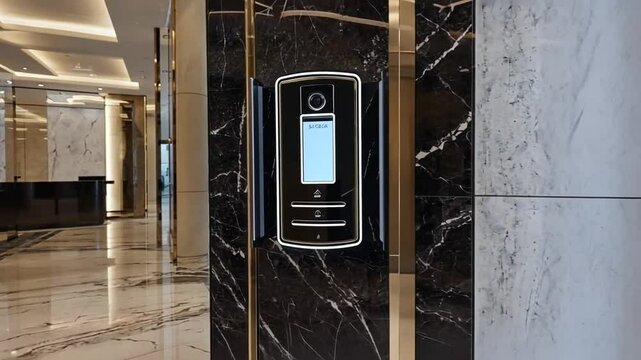 Video intercom of a building.