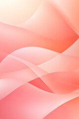 Abstract peach and pink curves with smooth gradient design