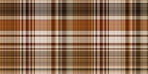 Warm fall gingham tartan check seamless border pattern. Woven classic variegated ombre check ribbon trim. Repeatable banner for washing tape and for fashion edging design.